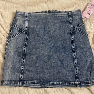Acid Wash Miniskirt